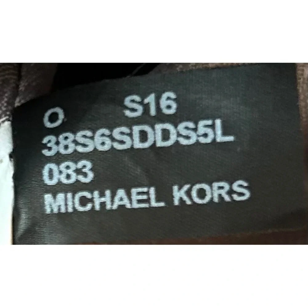 Michael Kors Dillon Grey Saffiano Leather Satchel Crossbody Handbag Silver HW